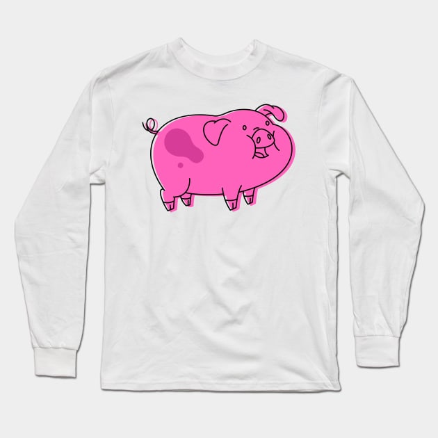 Waddles Long Sleeve T-Shirt by Hounds_of_Tindalos